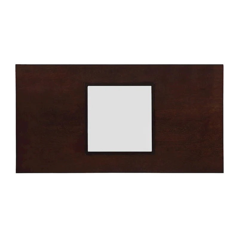 Mesa de centro rectangular de 47" con estante de vidrio templado