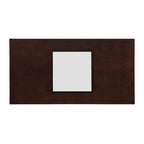Mesa de centro rectangular de 47" con estante de vidrio templado