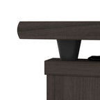 Escritorio en L de 60" elevable con soporte y cajón archivador