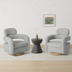 Sillón giratorio Sherpa Barrel, juego de 2
