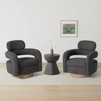 Sillón giratorio Sherpa Barrel, juego de 2