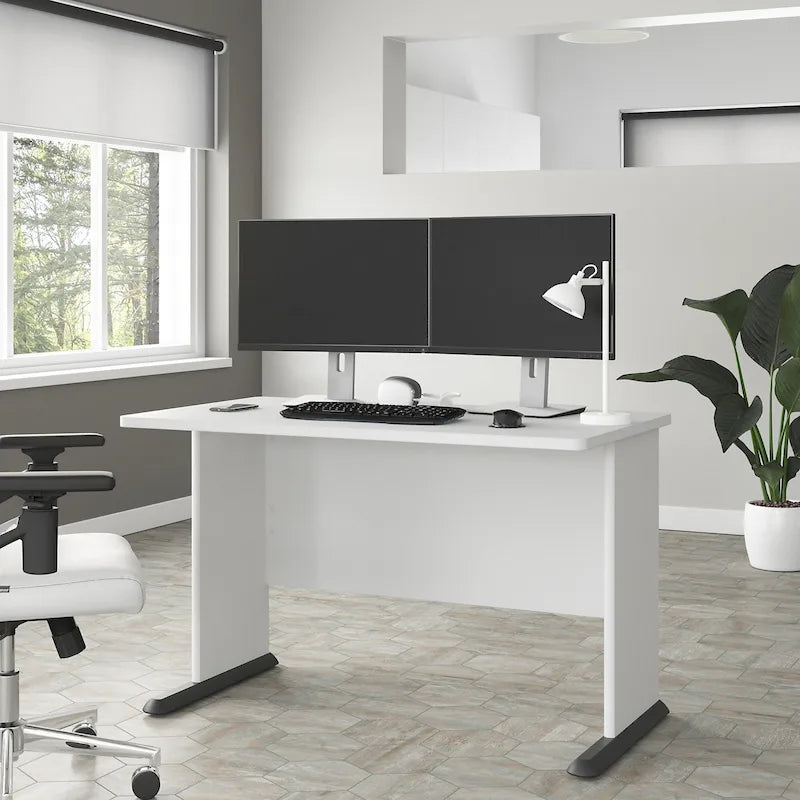 Escritorio para computadora de 48" con orificio pasacables para gestión de cables