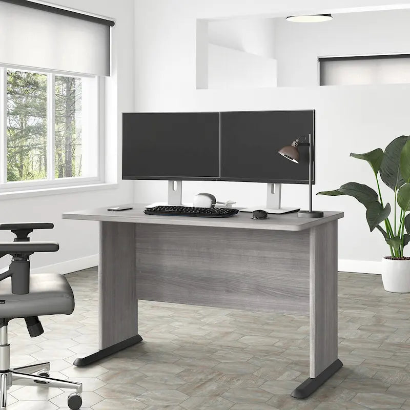 Escritorio para computadora de 48" con orificio pasacables para gestión de cables
