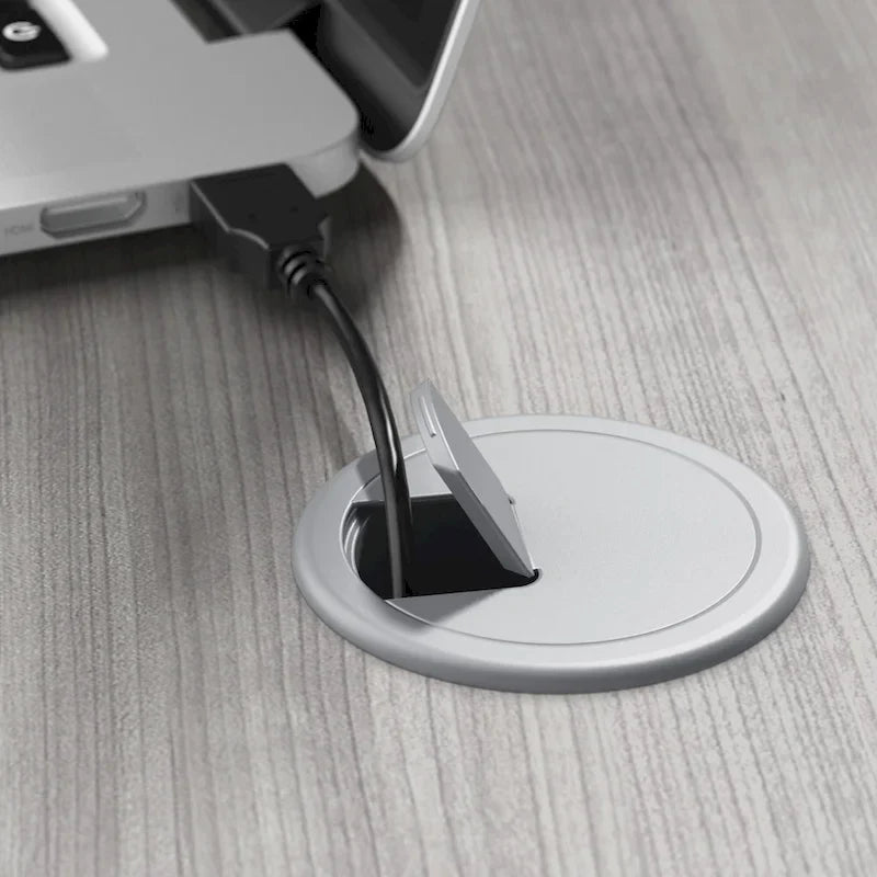 Escritorio para computadora de 48" con orificio pasacables para gestión de cables