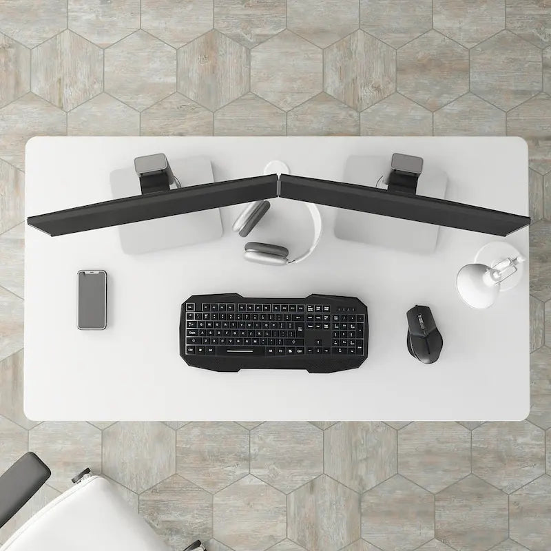 Escritorio para computadora de 48" con orificio pasacables para gestión de cables
