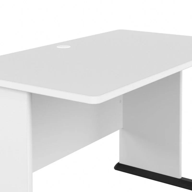 Escritorio para computadora de 48" con orificio pasacables para gestión de cables
