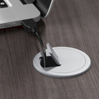 Escritorio para computadora de 48" con orificio pasacables para gestión de cables