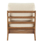 Sillón decorativo estilo Mid-Century – Estructura de madera maciza + Tejido de poliéster