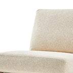 Sillón decorativo estilo Mid-Century – Estructura de madera maciza + Tejido de poliéster