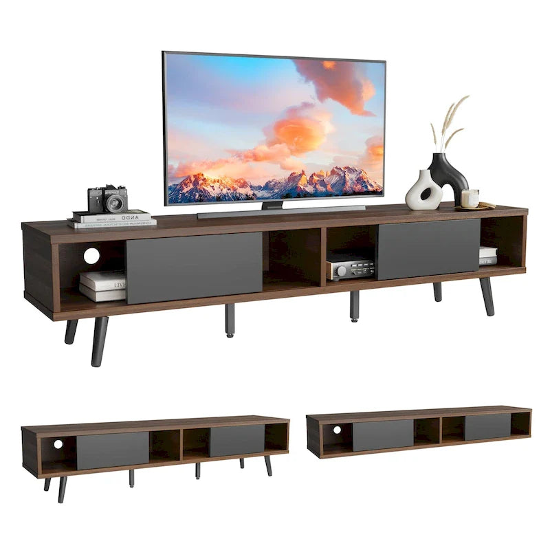 Soporte de TV para televisores de hasta 75 pulgadas – Mueble de TV de mediados de siglo, 70 pulgadas