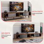 Soporte de TV para televisores de hasta 75 pulgadas – Mueble de TV de mediados de siglo, 70 pulgadas