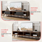 Soporte de TV para televisores de hasta 75 pulgadas – Mueble de TV de mediados de siglo, 70 pulgadas