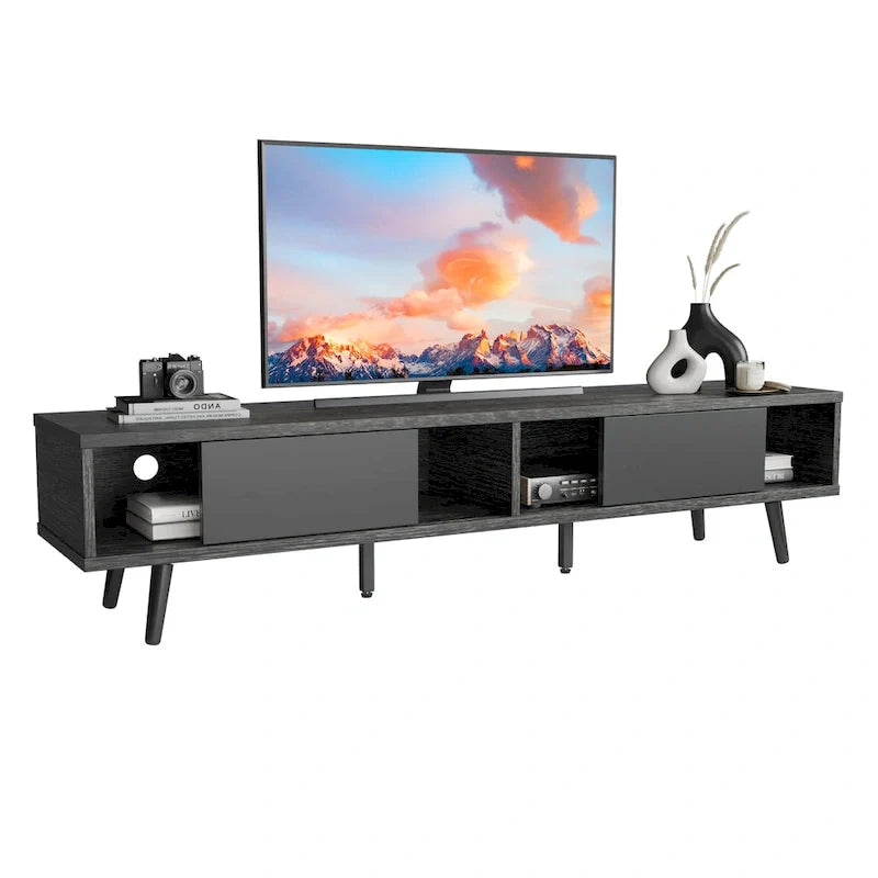Soporte de TV para televisores de hasta 75 pulgadas – Mueble de TV de mediados de siglo, 70 pulgadas