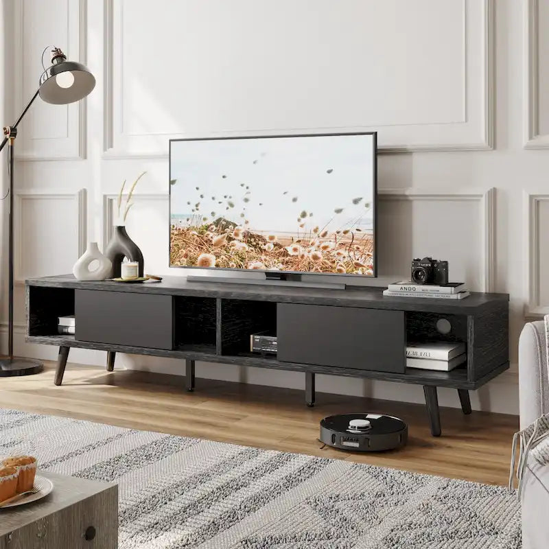 Soporte de TV para televisores de hasta 75 pulgadas – Mueble de TV de mediados de siglo, 70 pulgadas
