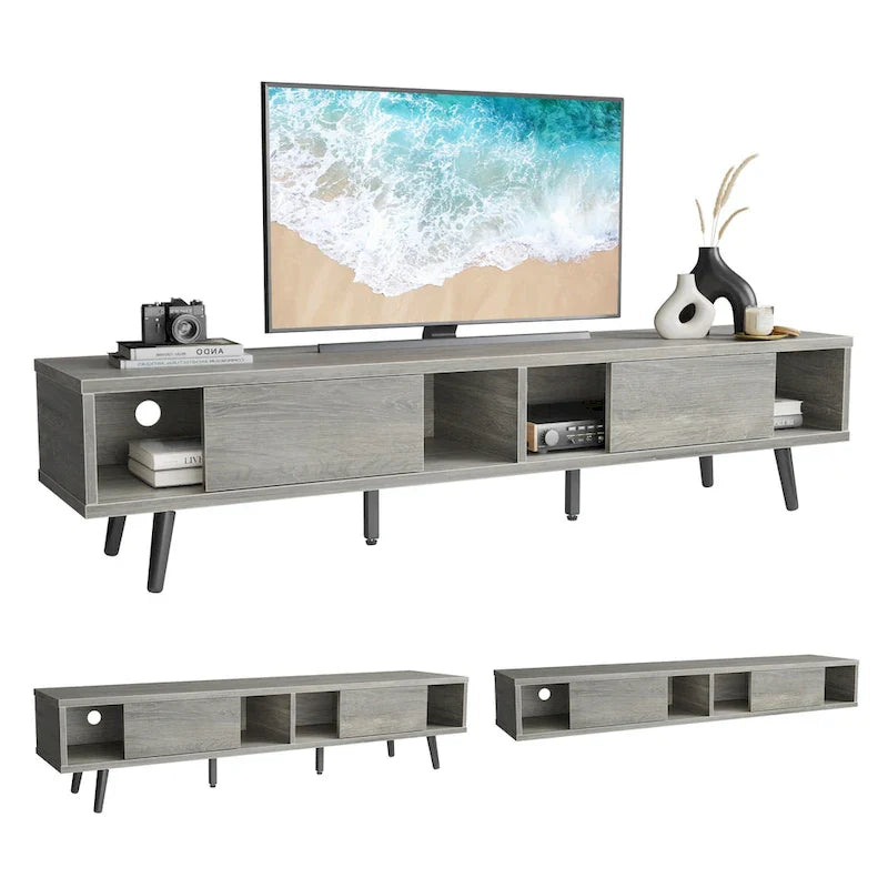 Soporte de TV para televisores de hasta 75 pulgadas – Mueble de TV de mediados de siglo, 70 pulgadas
