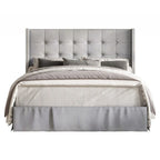 Cama plataforma tapizada capitoné