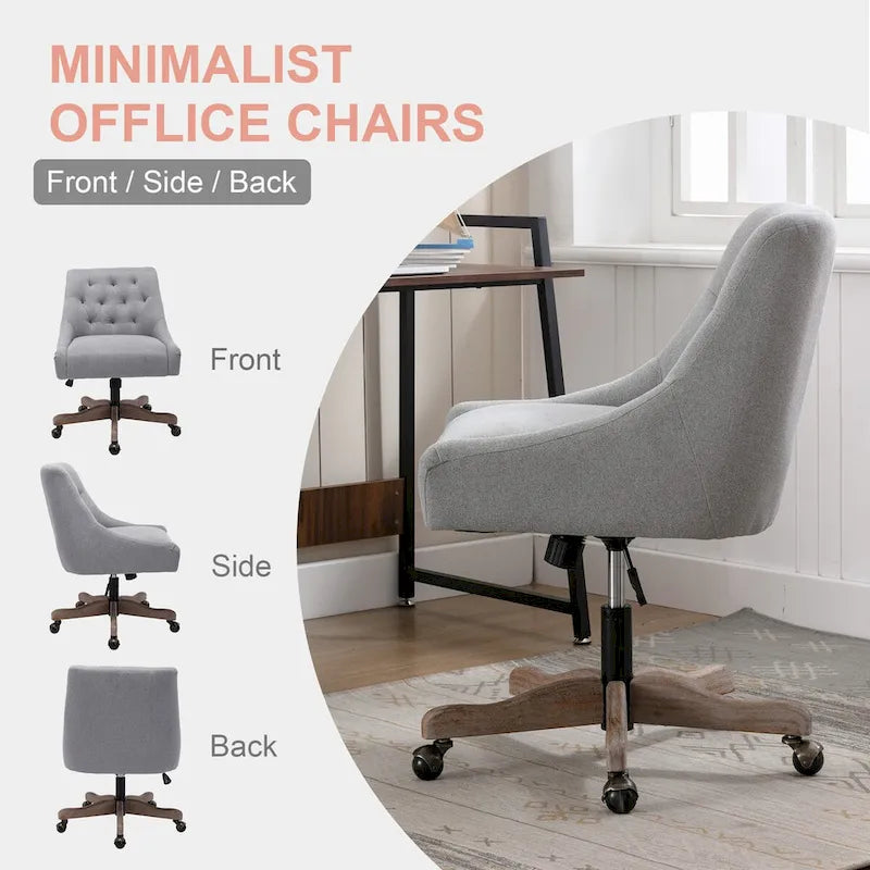 Sillón giratorio de 360° con altura regulable para salón