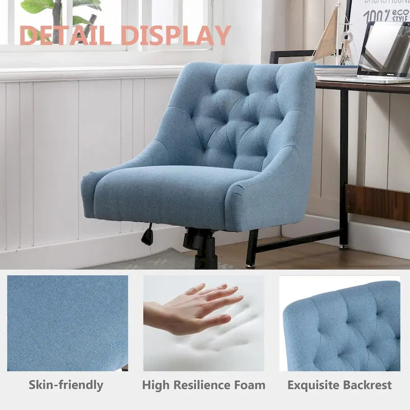 Sillón giratorio de 360° con altura regulable para salón