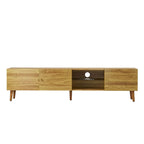 Mueble de TV de mediados de siglo de 70" con almacenamiento de 3 puertas